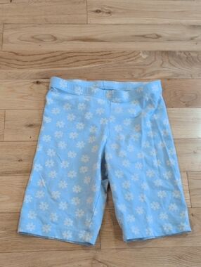 Old Navy Light Blue Floral Bike Shorts